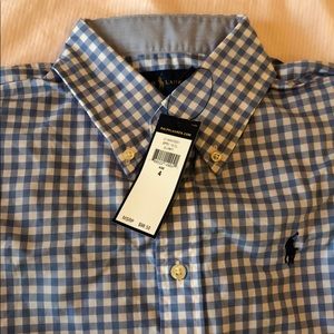 Ralph Lauren Light Blue Checkered Shirt